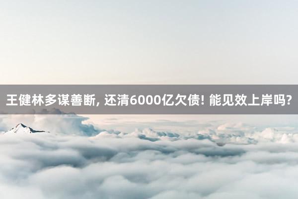 王健林多谋善断, 还清6000亿欠债! 能见效上岸吗?